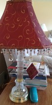 Crystal Clear 24% Lead Crystal End Table Lamp  - $100.00