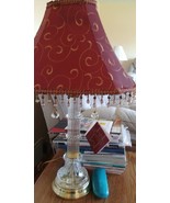 Crystal Clear 24% Lead Crystal End Table Lamp  - $100.00