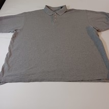 Gap Pique Polo Men&#39;s Gray Cotton Shirt Short Sleeve Casual Size 2XL - $216.69 MXN