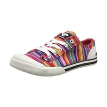 Rocket Dog Women&#39;s&#39; Jazzin Trainers, Red (Red Eden Stripe Red Eden Strip... - $59.00