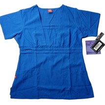 Dickies Blue Scrub Top S Flaw New Tags - £7.86 GBP