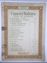 Concert Waltzes McKinley Music Co Vintage Sheet Music 1909 Taped Binding - £7.81 GBP