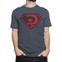 Superman Red Son Symbol T-Shirt Grey-Dark - £30.35 GBP+