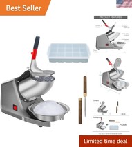 Stainless Steel Snow Cone Maker: 300W, 143 lbs/h, User-Friendly &amp; Noise-... - $1,545.70 MXN