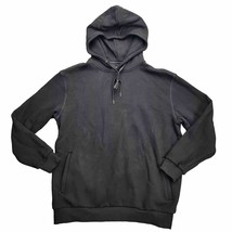 Mens Pullover Fleece Lined Hoodie Black size Medium - £27.07 GBP