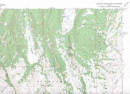 Forsyth Reservoir Quadrangle Utah 1976 USGS Topo Map 7.5 Minute Topographic - $23.99