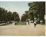 Main Street in Jacksonville Florida UDB Postcard 1906 Bicycles Trolley T... - $11.88