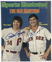 Carl Yastrzemski &amp; Pete Rose Signed Autographed Vintage &quot;Sports Illustrated&quot; Mag - £103.66 GBP