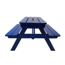 Blue Solid Wood Kids Dining Table &amp; Chairs Set - Durable, Multi-functional - $1,546.93 MXN