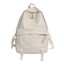 Large Backpack Women Leather Rucksack Men Travel BackpaBlack Shoulder School Bag - £40.00 GBP