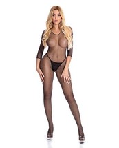 Pink Lipstick Risqué Crotchless Bodystocking - $13.78