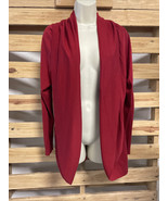 INC International Concepts Maroon Open Cardigan Sweater Woman&#39;s Size XL ... - $13.56 CAD
