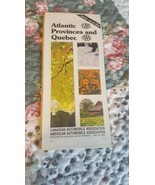1982 Atlantic Provinces And Quebec Map - €3,41 EUR