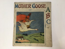 Mother Goose ABC 1921 Illustrated Book Pages Linenette Kids Samuel Gabriel Sons - £7.82 GBP