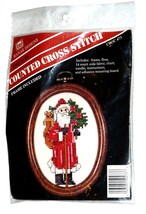 Banar Designs Counted Cross Stitch Christmas Santa Kit  Frame CSOC 473 NEW - £13.65 GBP