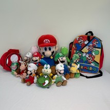 Nintendo Plush Mario Yoshi Luigi Donkey Kong MASSIVE LOT Stuffed Animals Koopa - £141.44 GBP