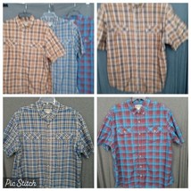 Lot Of 3 Duluth Trading Mens Large Shirt Sleeve Short Button Down  Pockets - $31.47