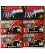 6 Blank Audio Cassette Tapes 4-90 Minute 2-60 Minute tapes by Maxell and... - £24.03 GBP