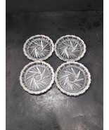 Pinwheel Crystal Glass Coasters, Set of 4 Coasters, Star of David, Colle... - $301.06 MXN