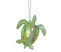 Gallarie II Acrylic Green Sea Turtle Christmas Ornament  - £7.59 GBP