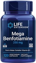MEGA  BENFOTIAMINE BLOOD SUGAR SUPPORT 250mg 120 Capsule LIFE EXTENSION - $22.50
