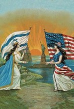 Jewish and American Friendship - Art Print - £17.57 GBP+