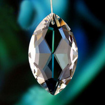 30Pcs Horse Eye Chandelier Glass Crystal Lamp Prism Part Hang Pendant Su... - £18.92 GBP