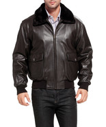 New Men&#39;s Navy G-1 Goatskin Leather Flight Bomber Jacket 2019 - $3,617.31 MXN