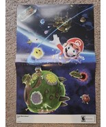 Super Mario Galaxy 15.5&#39;&#39;x11.5&#39;&#39; Nintendo Power Collectible Double Sided... - £11.24 GBP