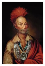 Chief Black Hawk Native American Sauk Leader Painting 4X6 Photo - $7.97