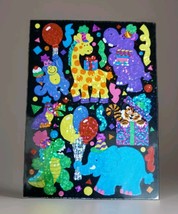 Vintage SandyLion Maxi Prismatic Party Safari Zoo Animals Sticker - $34.65