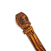 Iowa Genuine Caiman Skin Western Belt Mustard Brown image 2