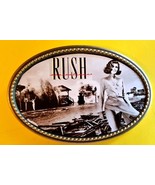 RUSH  Rock Group &quot;Permanent Waves&quot; &quot;  Epoxy PHOTO MUSIC BELT BUCKLE   - ... - £13.20 GBP