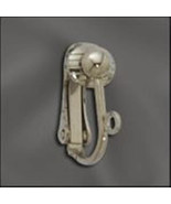 Silver Plated Clip-On Earring Finding w/ Open Loop &amp; 4mm Half Ball (4) 2... - $36.94 MXN