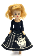 Vintage 1950’s Vogue Jill Doll Bend Knee Record Shop Outfit Black Leotard - £56.32 GBP