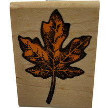 Maple Leaf Rubber Stamp by Rubber Stampede 1 5/8&quot; x 2 1/4&quot; - £4.73 GBP