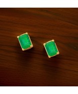 Authenticity Guarantee

Natural Emerald Stud Earrings 14k Yellow Gold 1.... - $704.88