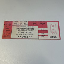 1982 Philadelphia Eagles St Louis Cardinals Unused Football Oct 31 NFL S... - $231.02 MXN