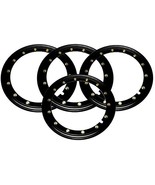 Simulated Beadlock Rings 16 inch - Black (Set of 4) - $159.99