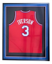 Allen Iverson Signed Framed Custom Red Pro-Style Basketball Jersey JSA ITP - £341.83 GBP