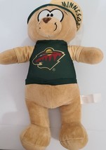 Minnesota Wild Hockey 14&quot; Plush Bear NHL.com - £4.60 GBP