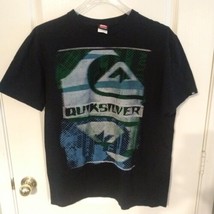 Quiksilver Vintage T-Shirt Mens L Large Lg Black Y2K - £18.64 GBP