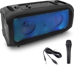 Wireless BT Portable Boombox Speaker - 600W Rechargeable, Pyle PPHP265DJB - £51.94 GBP