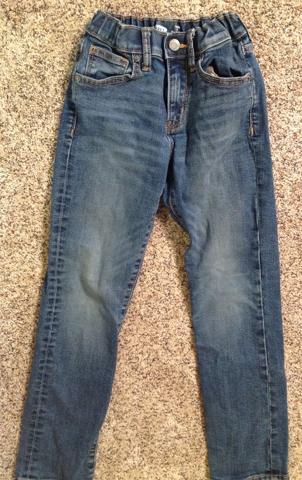 Primary image for Old Navy Boys Blue Jeans Size 8 Karate Slim Straight