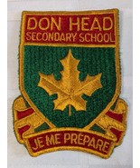 DON HEAD SECONDARY SCHOOL SEW ON PATCH ALUMNI DHSS VINTAGE RETRO CANADA ... - €14,80 EUR