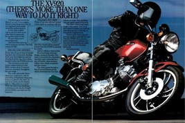 1981 Yamaha XV920 XV-920 Cruiser Motorccyle 2 Page Vintage Print Ad Wall... - $10.97