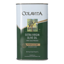 COLAVITA Premium Selection Extra Virgin Olive Oil 12x1Lt (34oz) Tin - $255.00