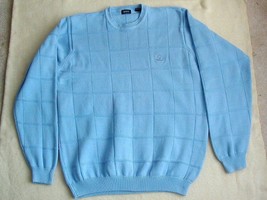 IZOD Windowpane 100% Cotton Pullover Sweater Size XL Extra Large - £17.67 GBP