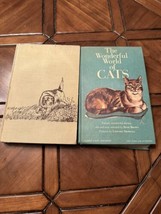 Antique Book Lot Beth Brown Wonderful World of Dogs &amp; Cats 1961 Vintage Stories - $18.05