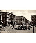 Italy Napoli - Unknown Year Piazza della Borsa RPPC Unposted Antique Pos... - £10.40 GBP
